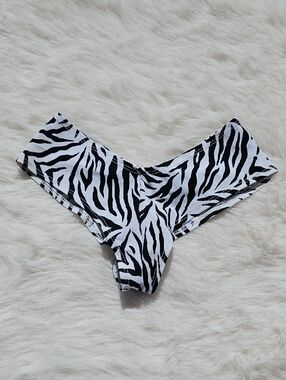 Zebra Print Hipster Bikini Bottoms